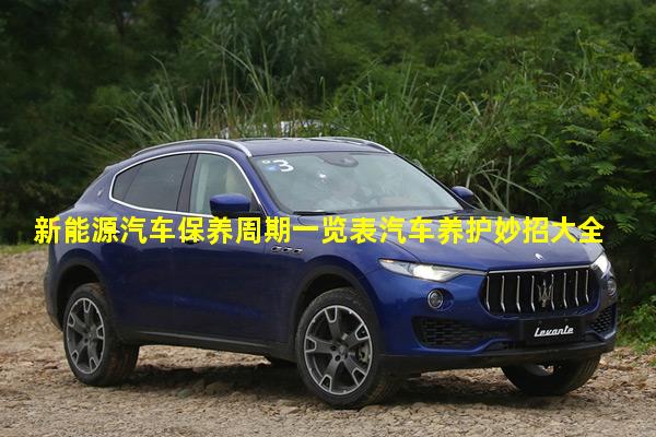 新能源汽车保养周期一览表汽车养护妙招大全图解汽车保养包含哪些