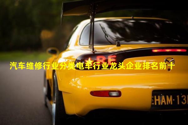 汽车维修行业分类电车行业龙头企业排名前十名有哪些