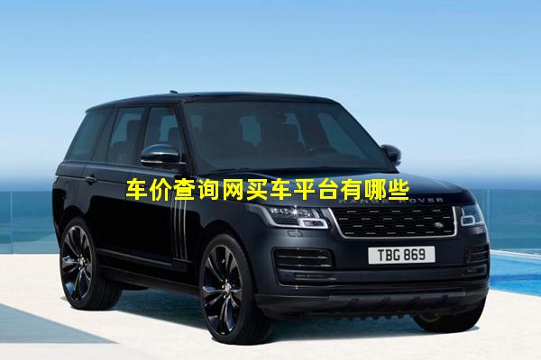 车价查询网买车平台有哪些